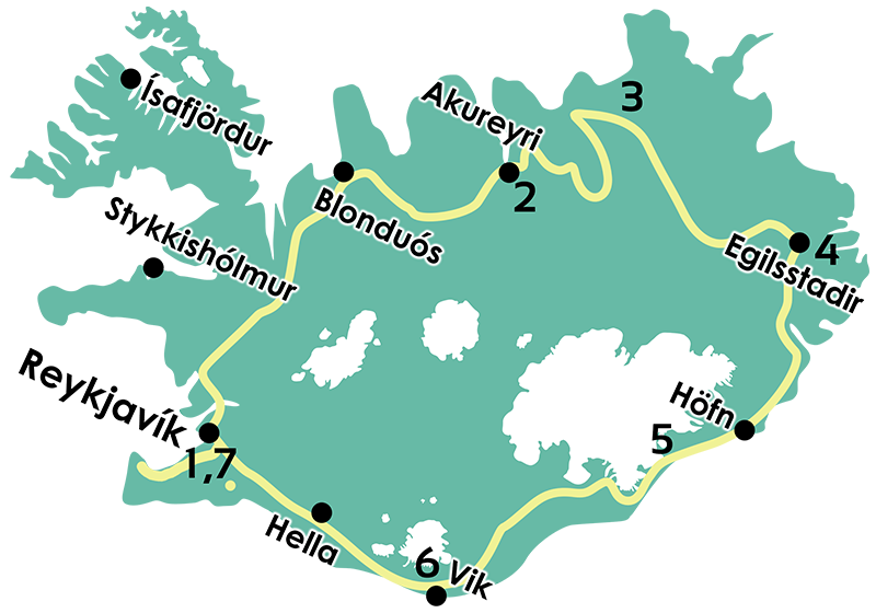 Mapa itinerario FOSS